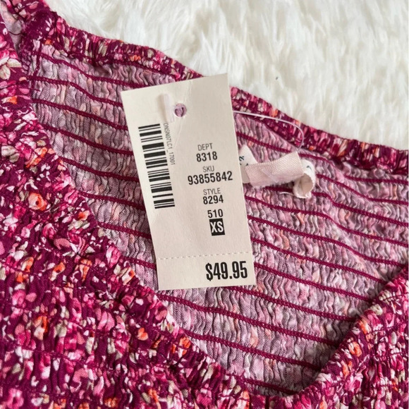 Aeropostale NWT Floral Crop Top Size XS - Picture 9 of 11